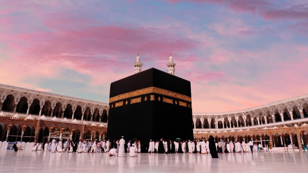 Kaaba autour de laquelle les musulmans ont le tawaf lors de la omra et le hajj